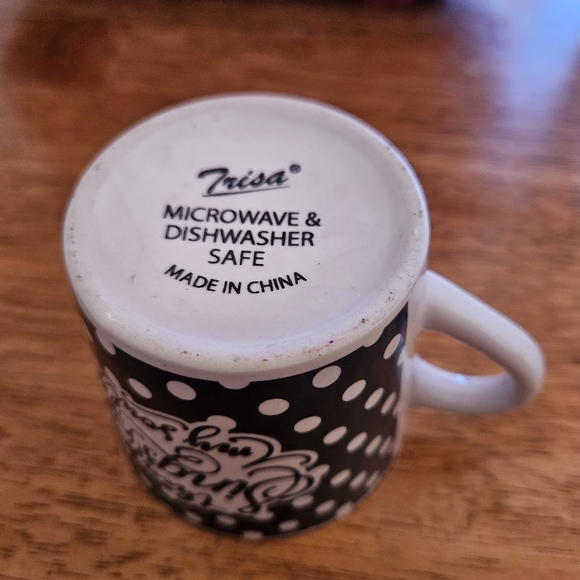 NWOT!!! Trisa Expresso Cup Navy with White Polka Dots then Sings my Soul - Picture 6 of 6
